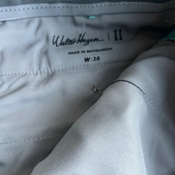 Walter Hagen Perfect 11 Men's Golf Shorts Leaves Wavelite Teal Size 36 - Picture 4 of 5